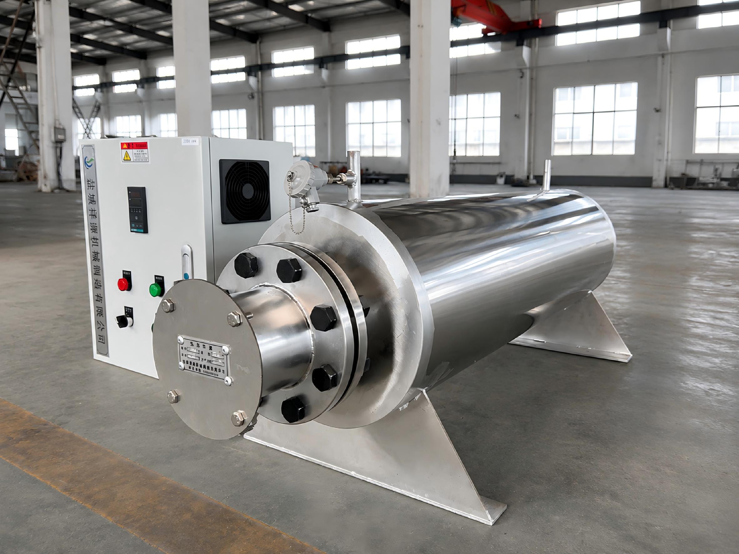 Marine electric liquid heater for fresh water, lube oil and fuel oil heating applications