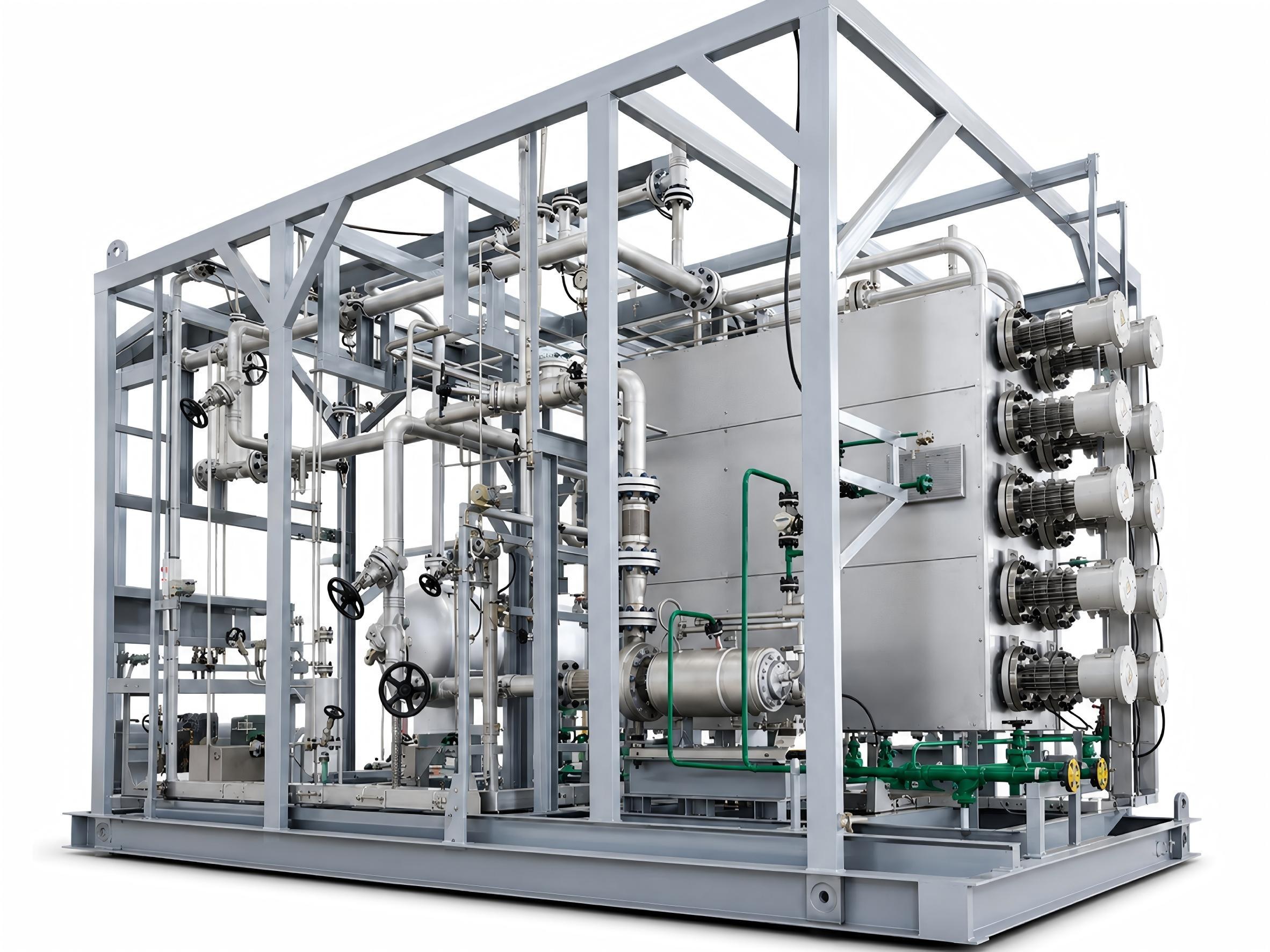 electric-liquid-process-fluid-heaters Skid-mounted electric heavy oil heater system for industrial oil heating