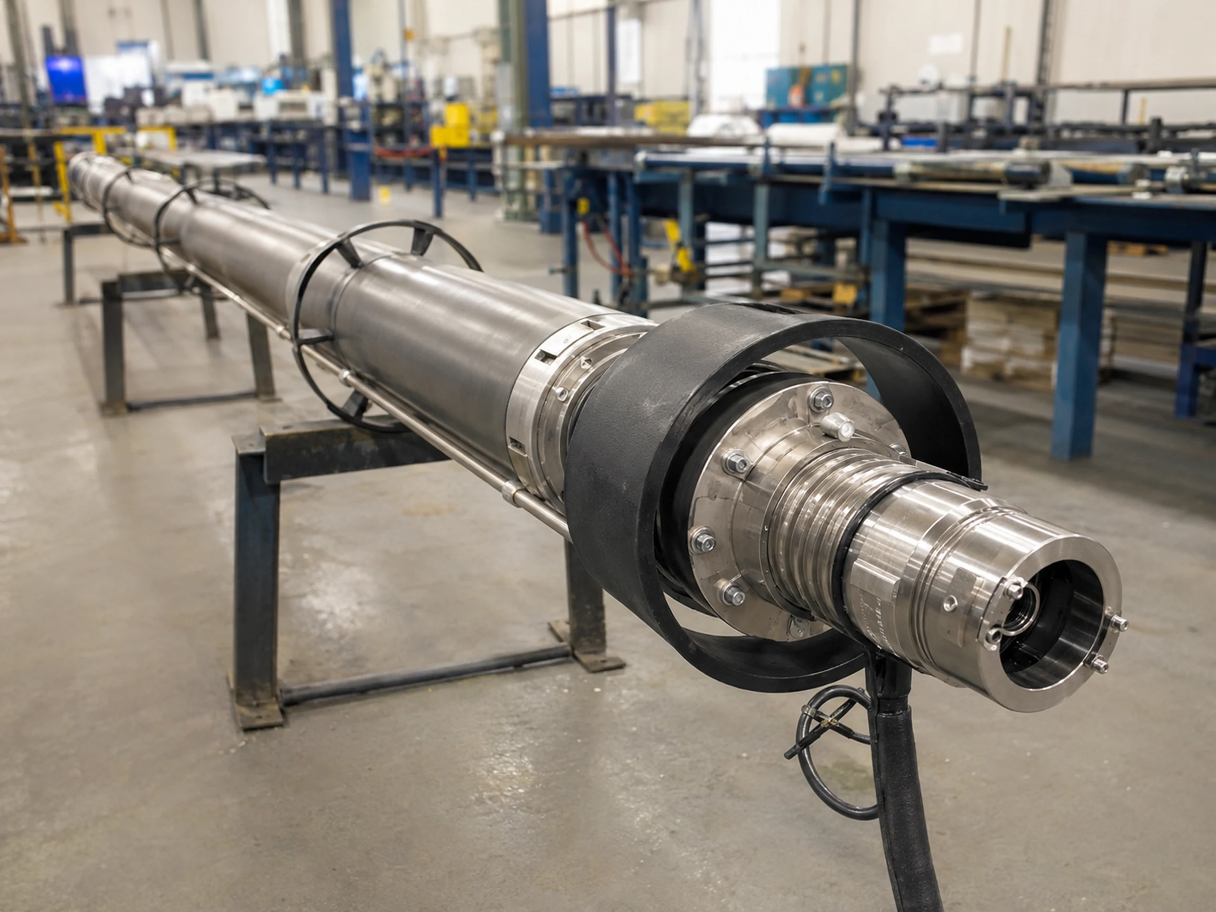 Downhole heating section and connection structure of deep well heater