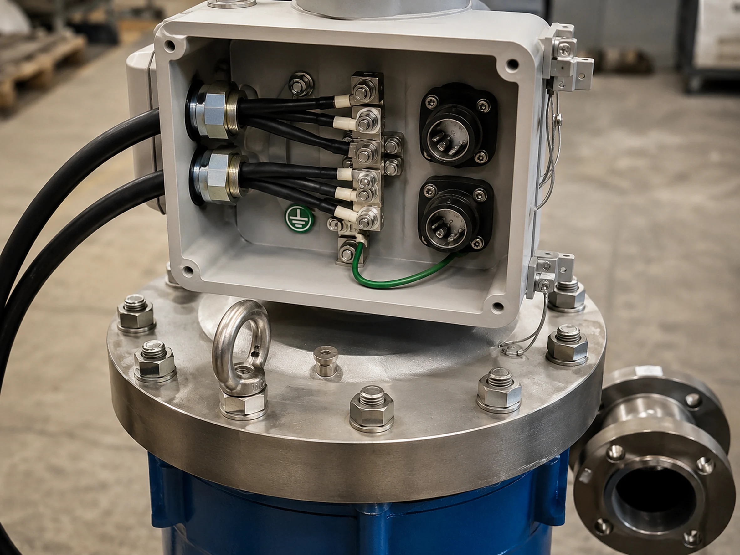 deep well heater wellhead feedthrough