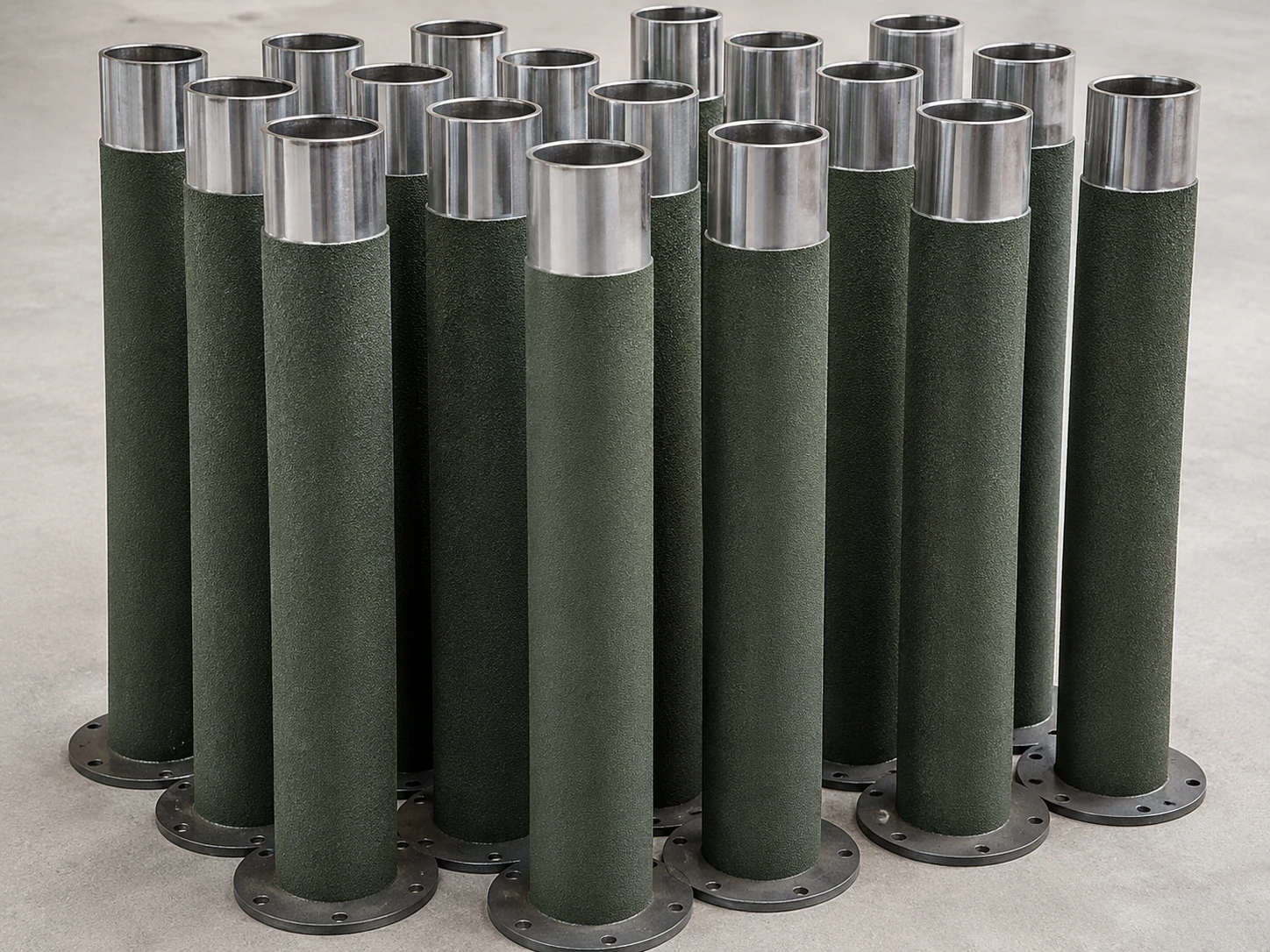 Electric radiant tube heater outer tubes for materials and customization