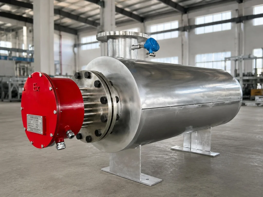 Explosion-proof electric heaters for hazardous industrial areas