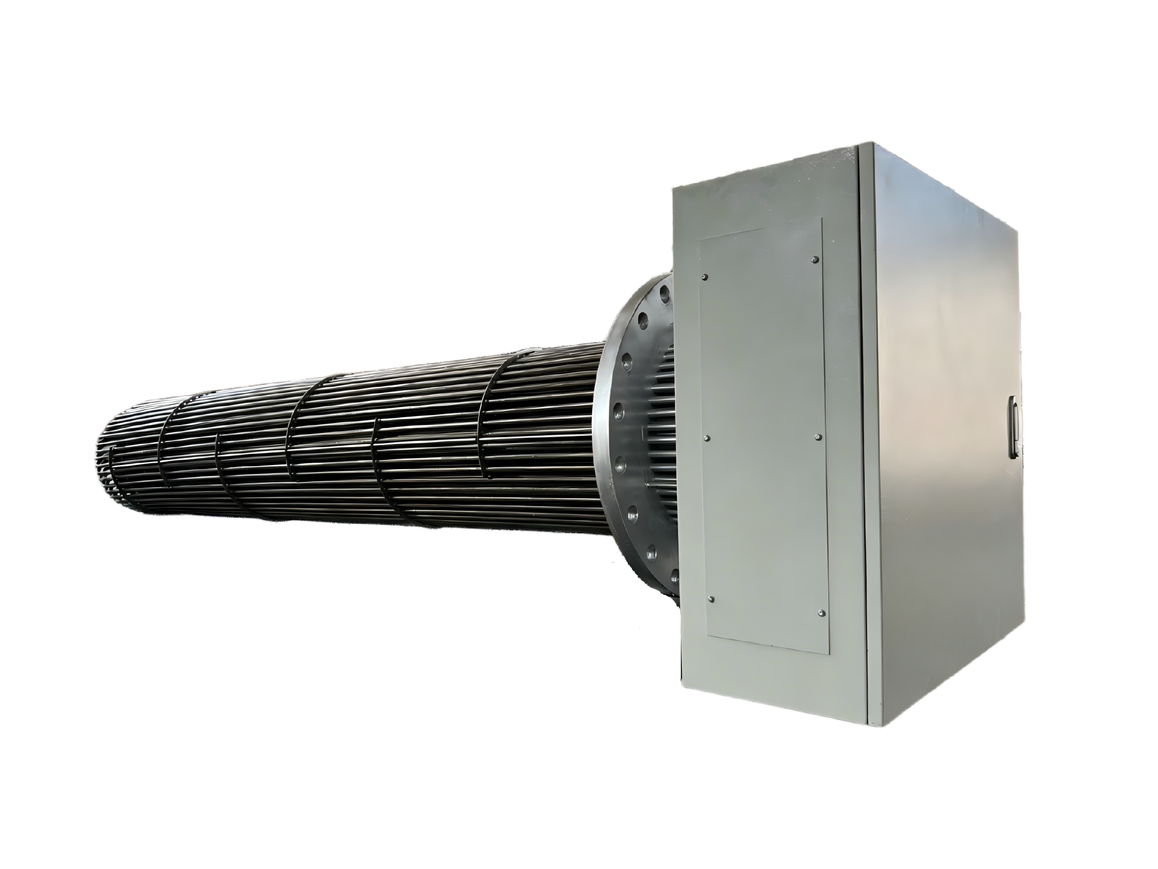 electric-heating-elements Flanged heater bundle with terminal box for industrial liquid heating systems