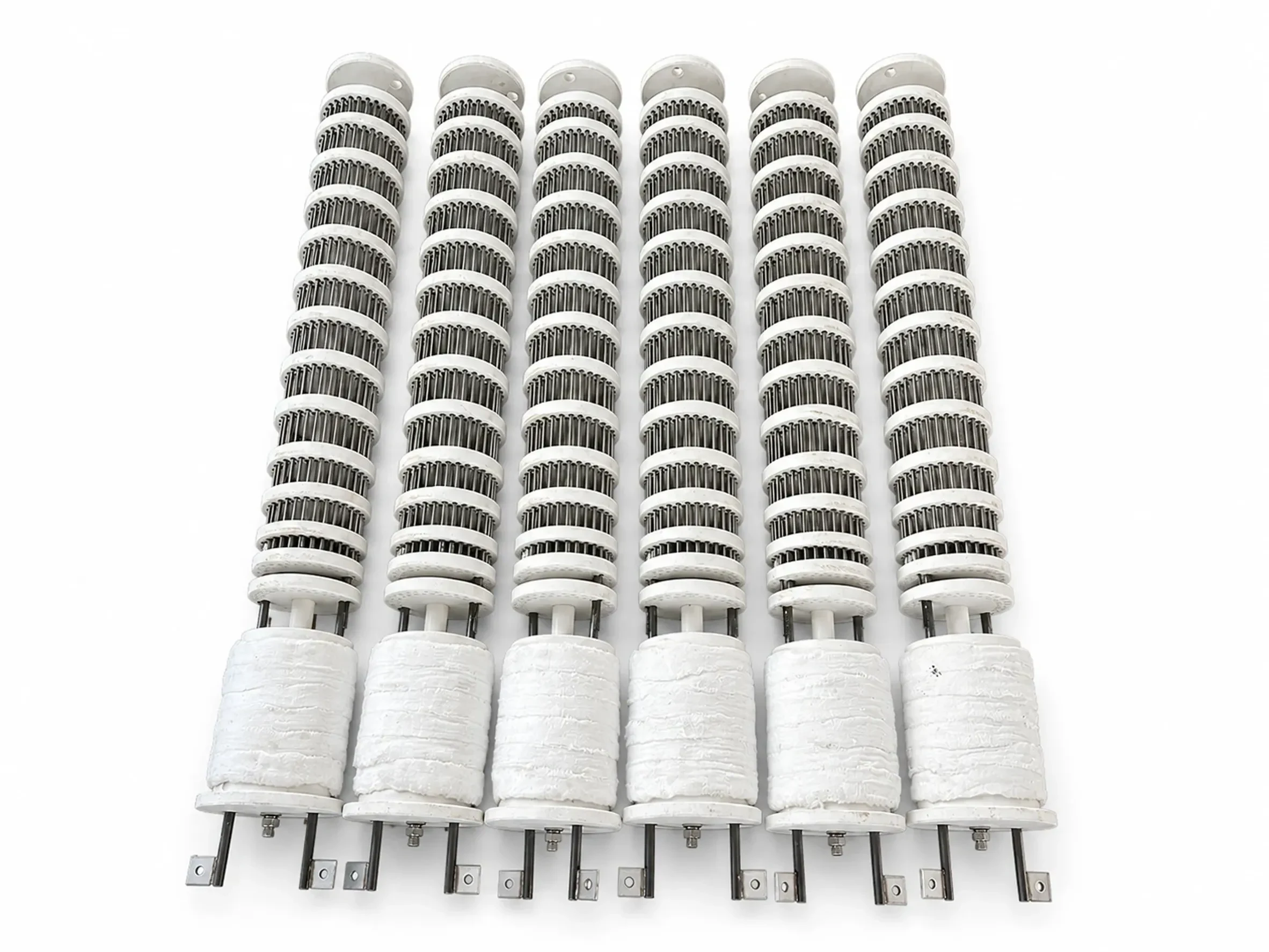 Electric radiant tube heater for industrial furnace and heat-treatment applications