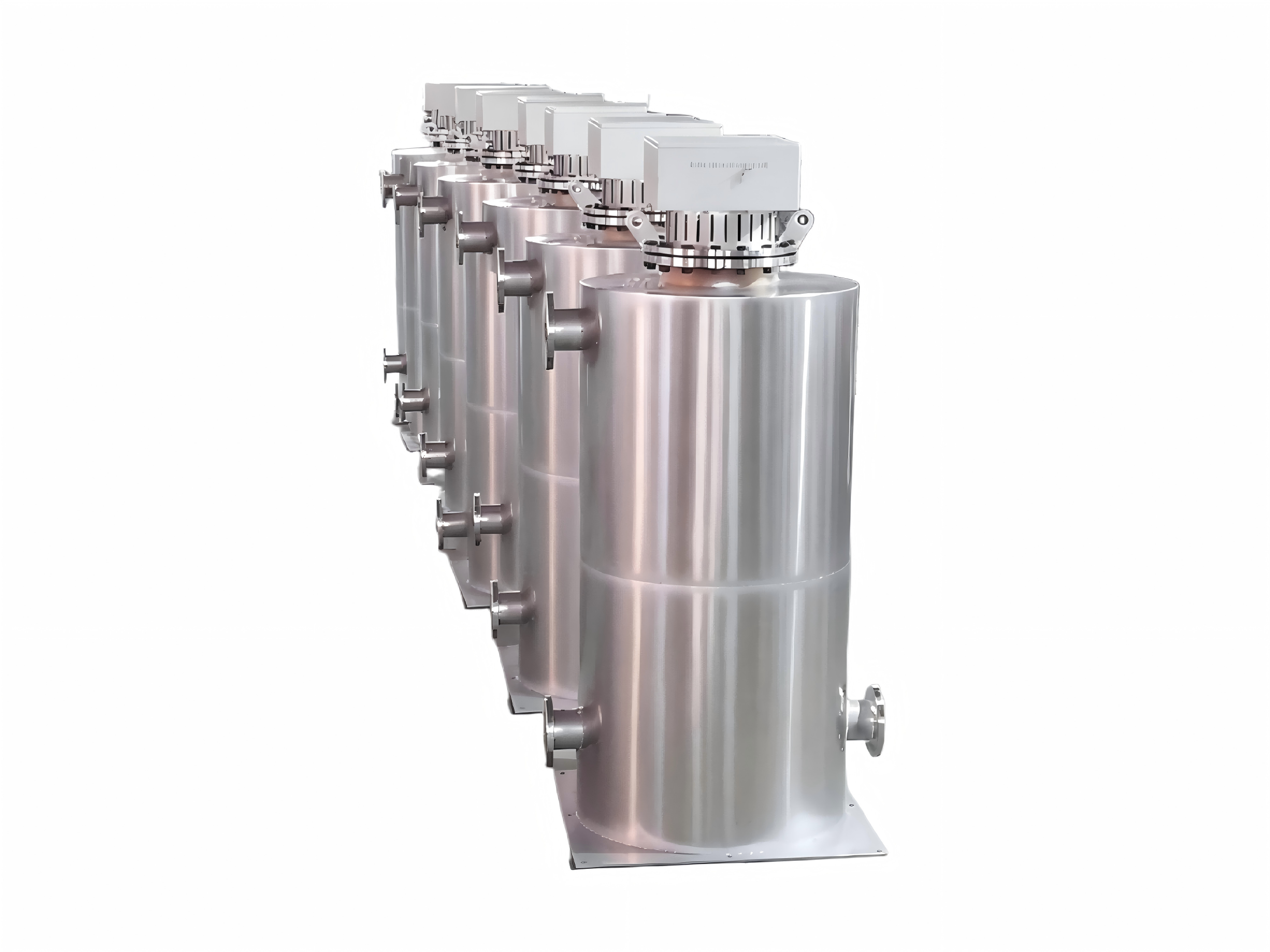 Vertical ultra-high-temperature electric flue gas heaters for demanding industrial exhaust treatment